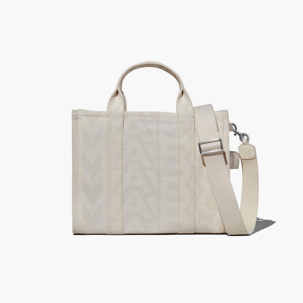 Bolso Tote Marc Jacobs Outline Monogram Medium Mujer Blancos | 65839YNFI