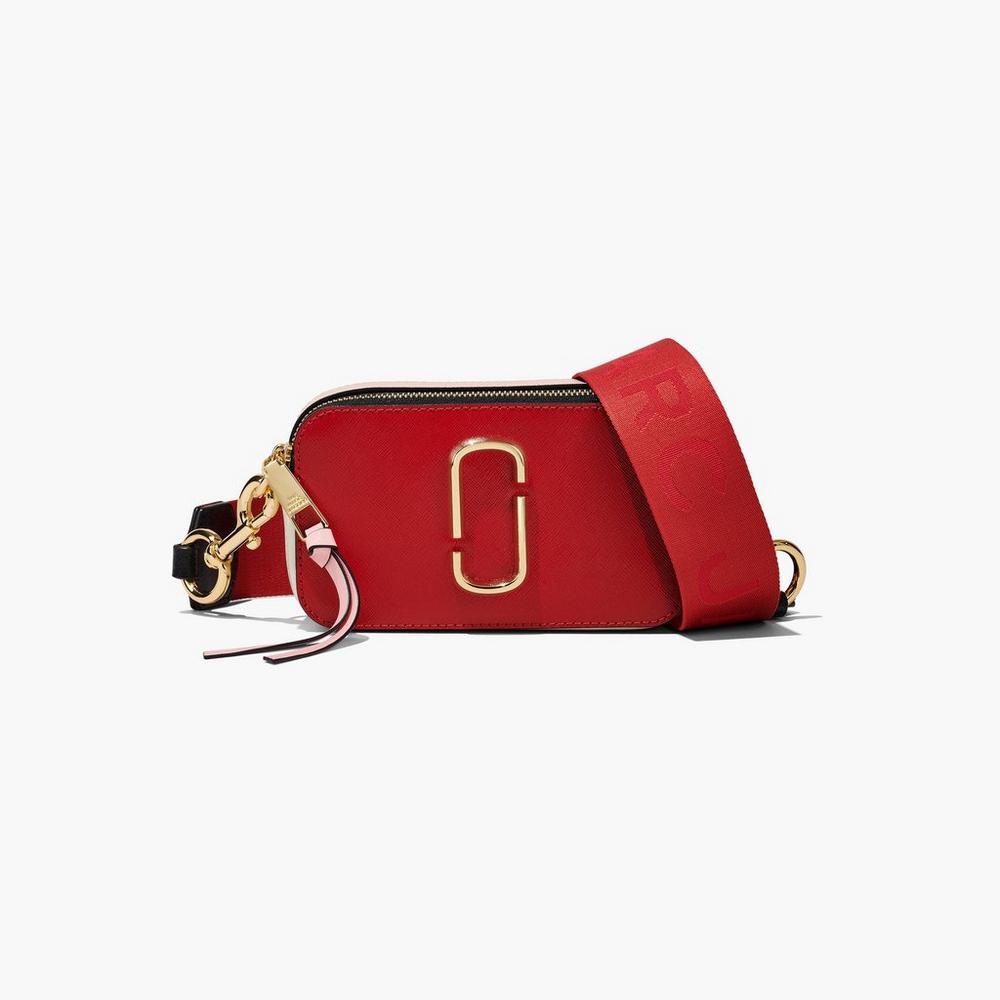 Bolsos Cruzados Marc Jacobs Colorblock Mujer Rojos Multicolor | 50794RAOB