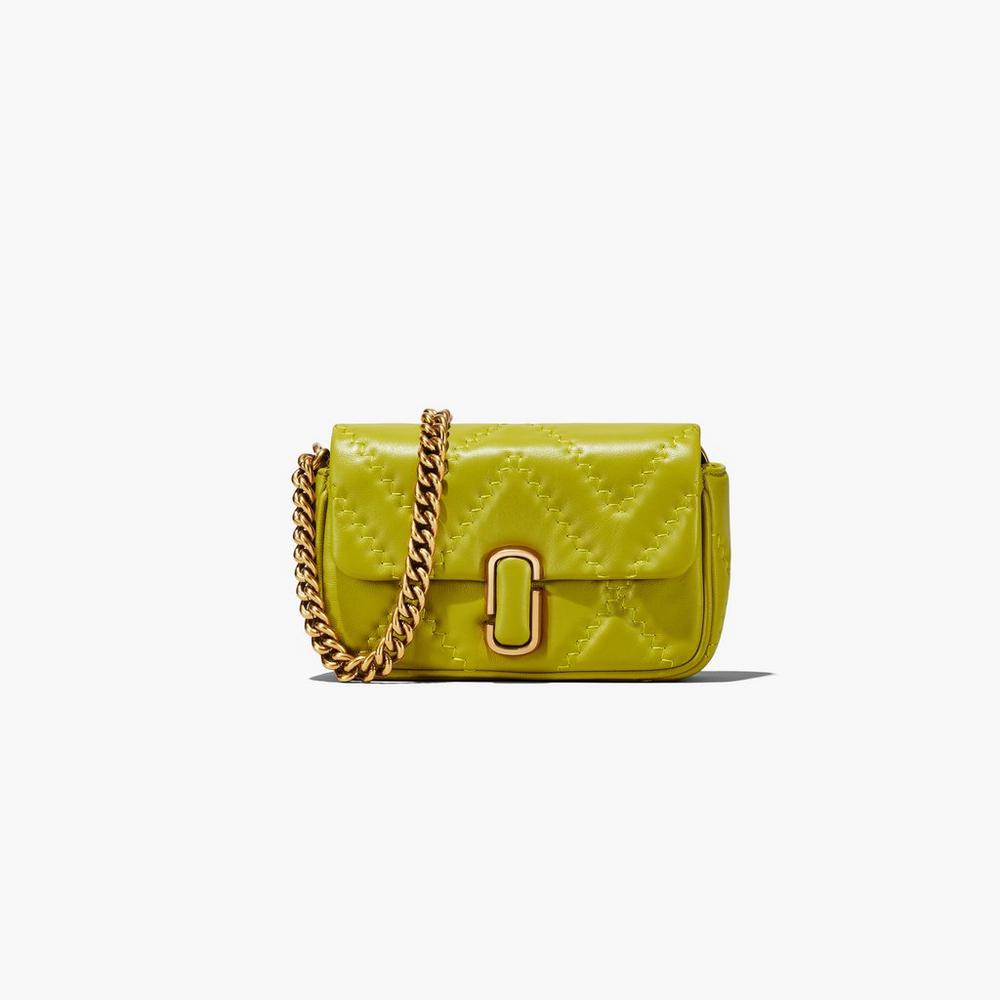 Bolsos Mini Marc Jacobs Acolchado Cuero J Marc Mujer Doderblue | 16583ZXVF