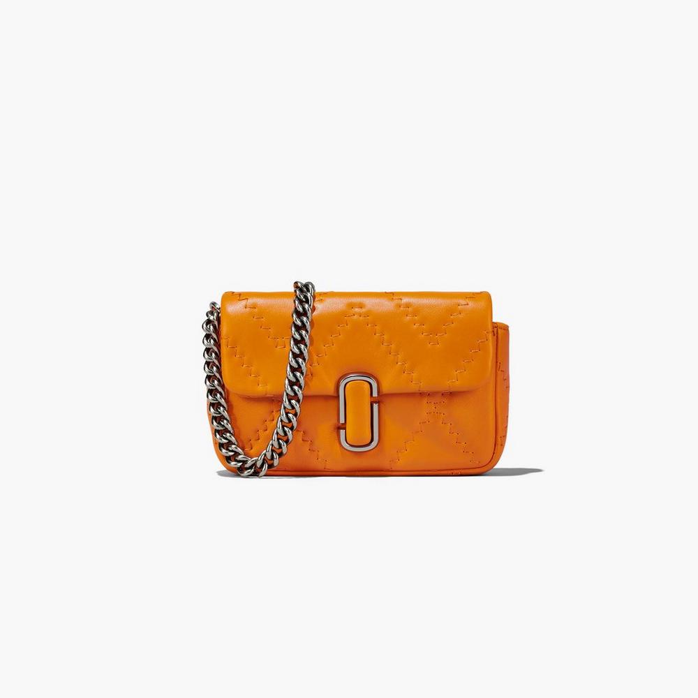 Bolsos Mini Marc Jacobs Acolchado Cuero J Marc Mujer Darkorange | 54182LEAU