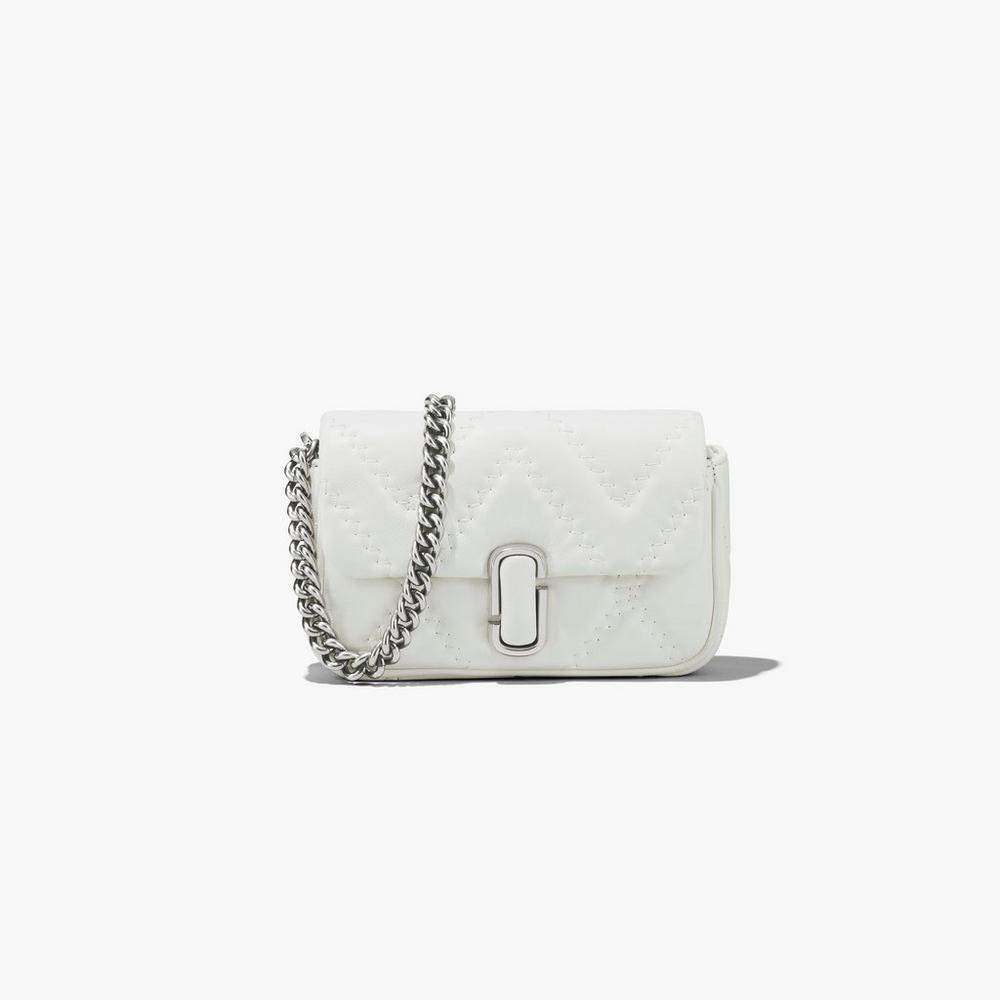 Bolsos Mini Marc Jacobs Acolchado Cuero J Marc Mujer Blancos | 84176XIFV