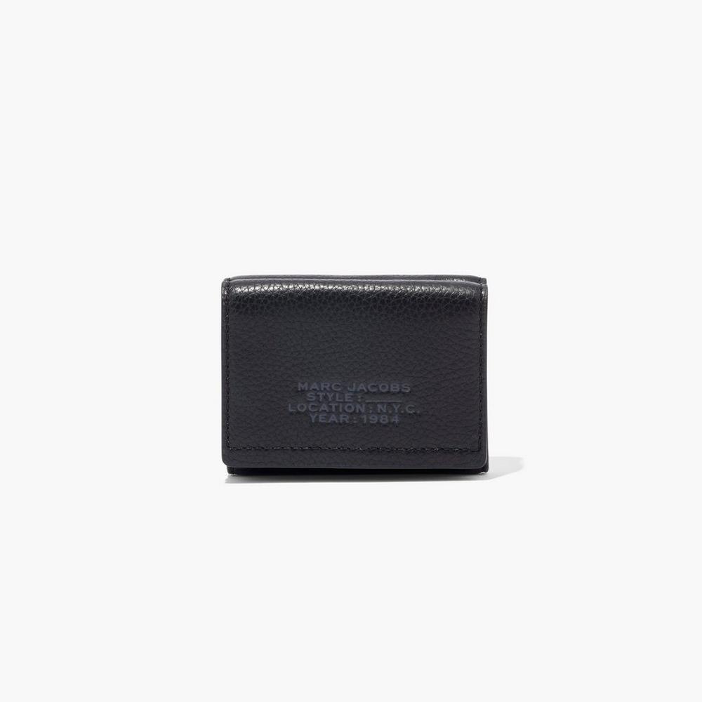 Carteras Grandes Marc Jacobs Cuero Medium Trifold Mujer Negros | 02519JAGR