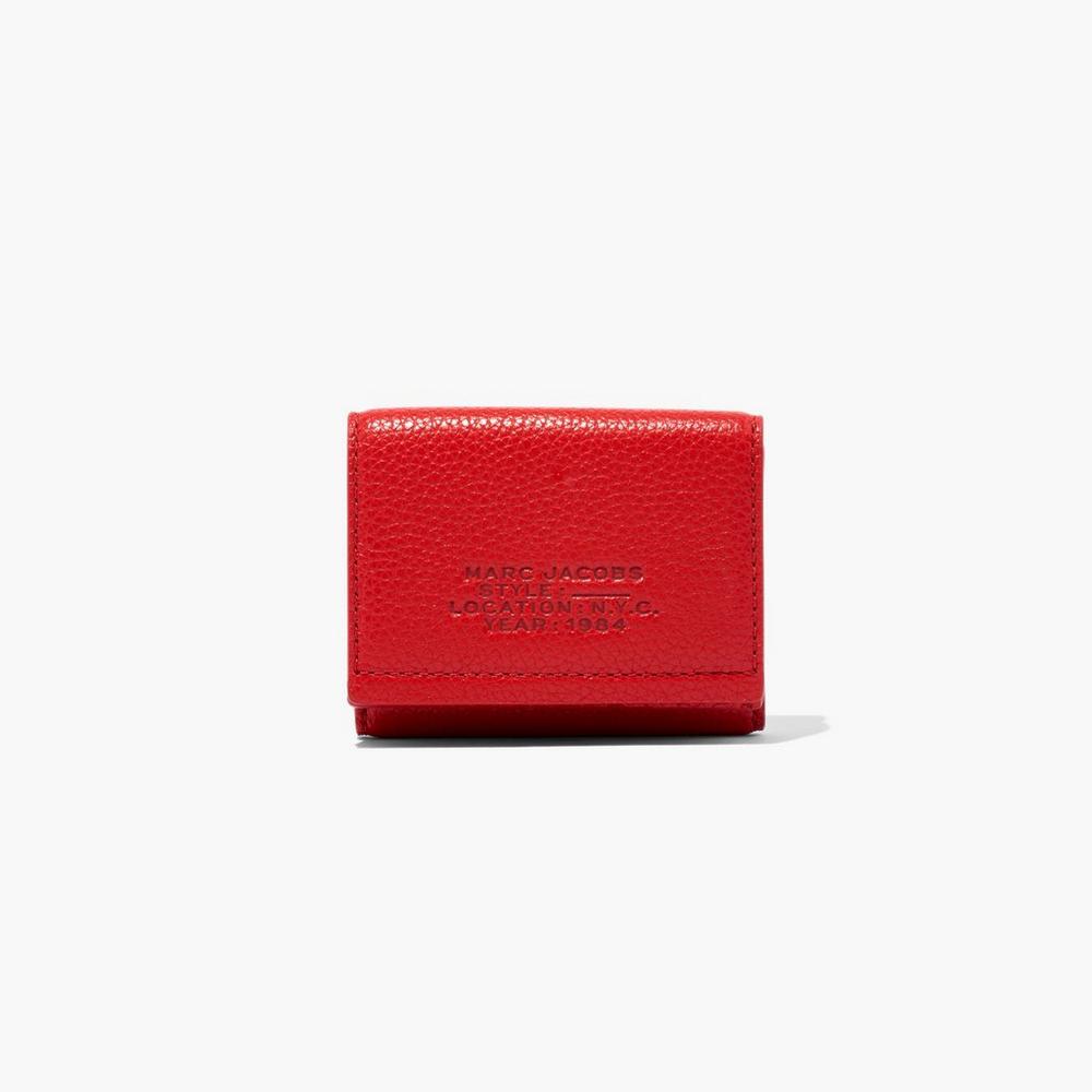 Carteras Grandes Marc Jacobs Cuero Medium Trifold Mujer Rojos | 26184WKCA