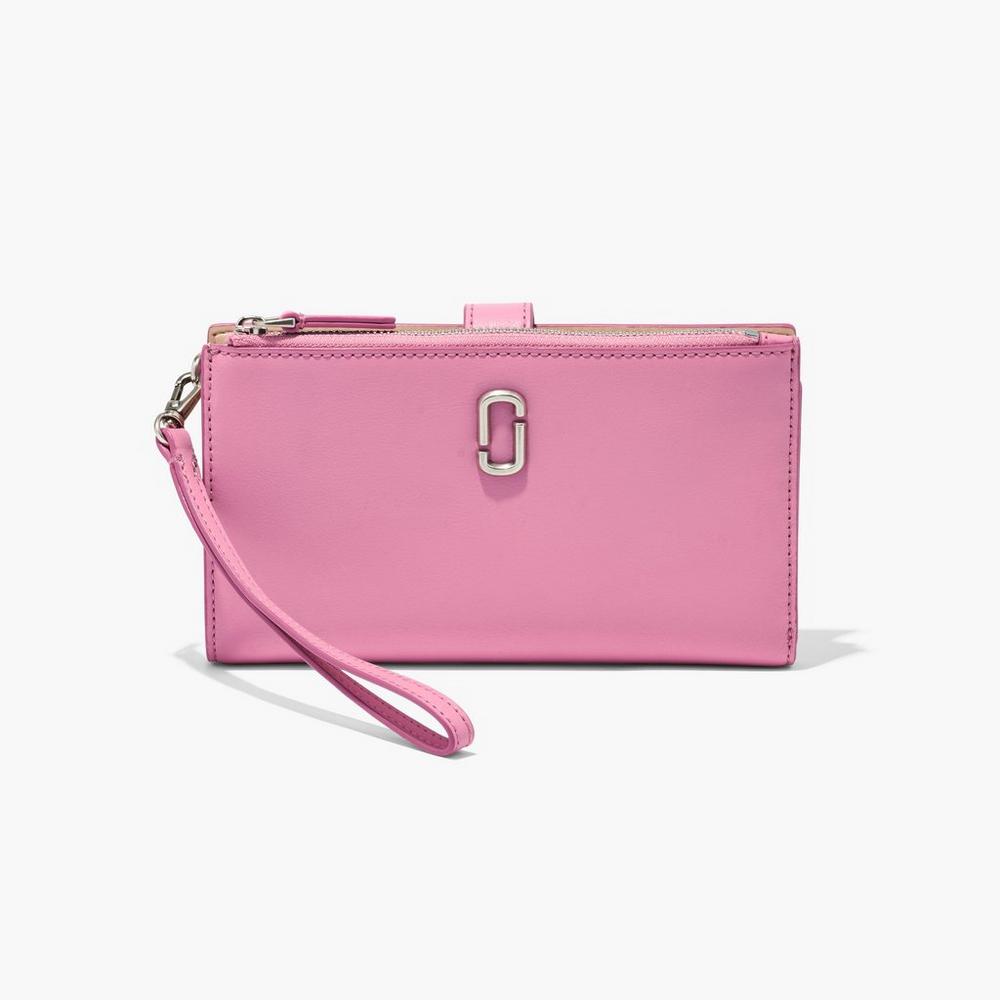 Carteras Grandes Marc Jacobs J Marc Phone Wristlet Mujer Rosas | 27945DHOY
