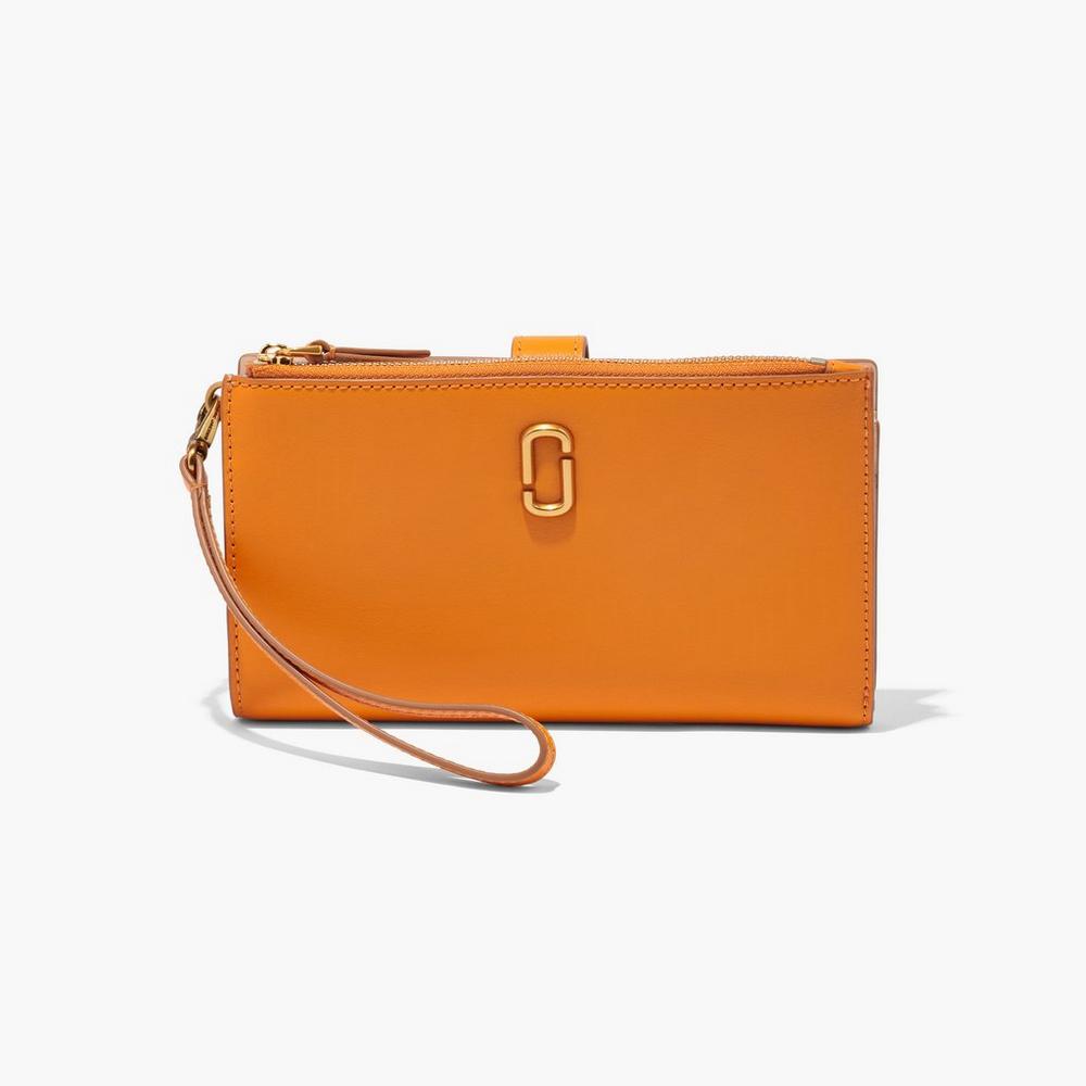 Carteras Grandes Marc Jacobs J Marc Phone Wristlet Mujer Darkorange | 56304CAPF