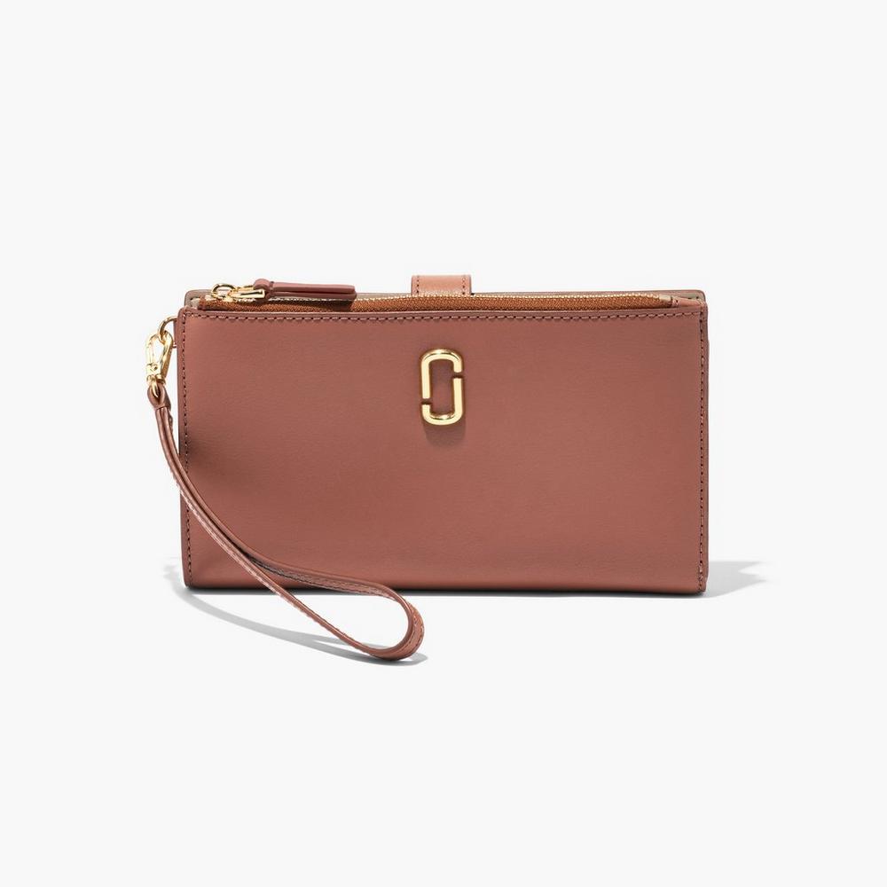 Carteras Grandes Marc Jacobs J Marc Phone Wristlet Mujer Marrom | 93614VTQL