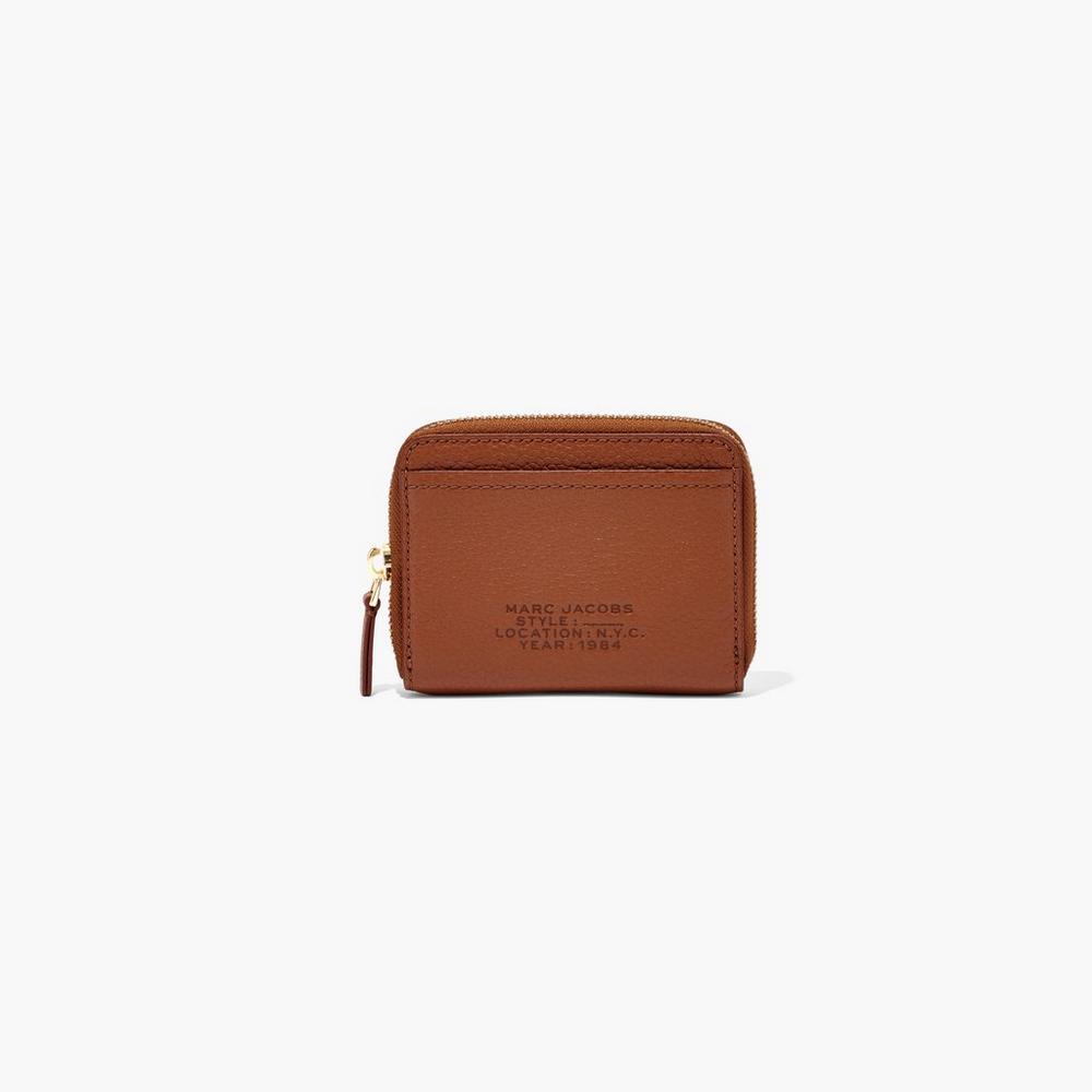 Carteras Pequeñas Marc Jacobs Cuero Zip Around Mujer Marrom | 09154EDYT