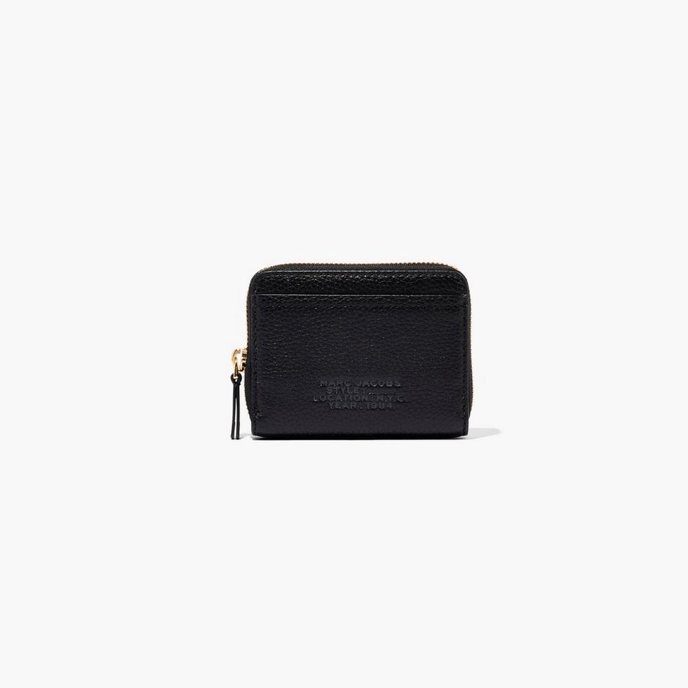 Carteras Pequeñas Marc Jacobs Cuero Zip Around Mujer Negros | 60742NHFD