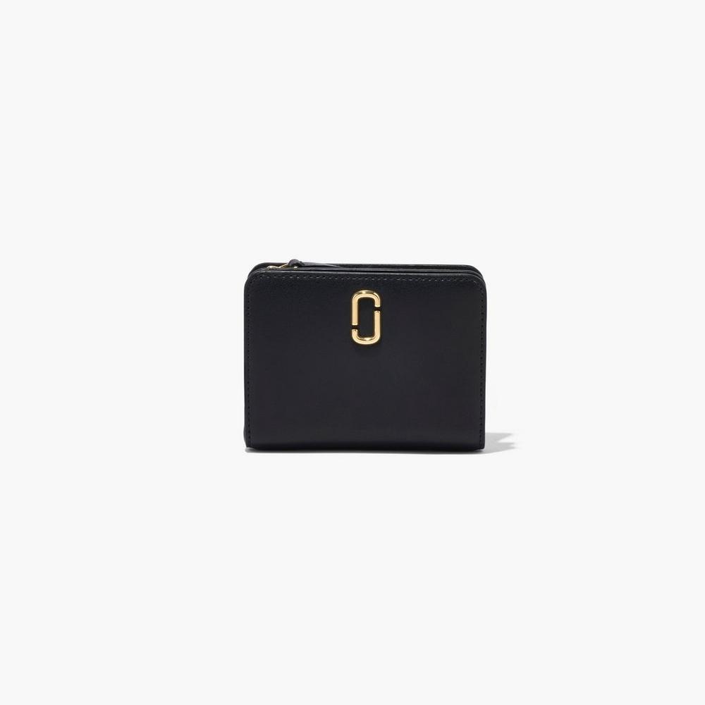 Carteras Pequeñas Marc Jacobs J Marc Mini Compact Mujer Negros | 02198PWEJ