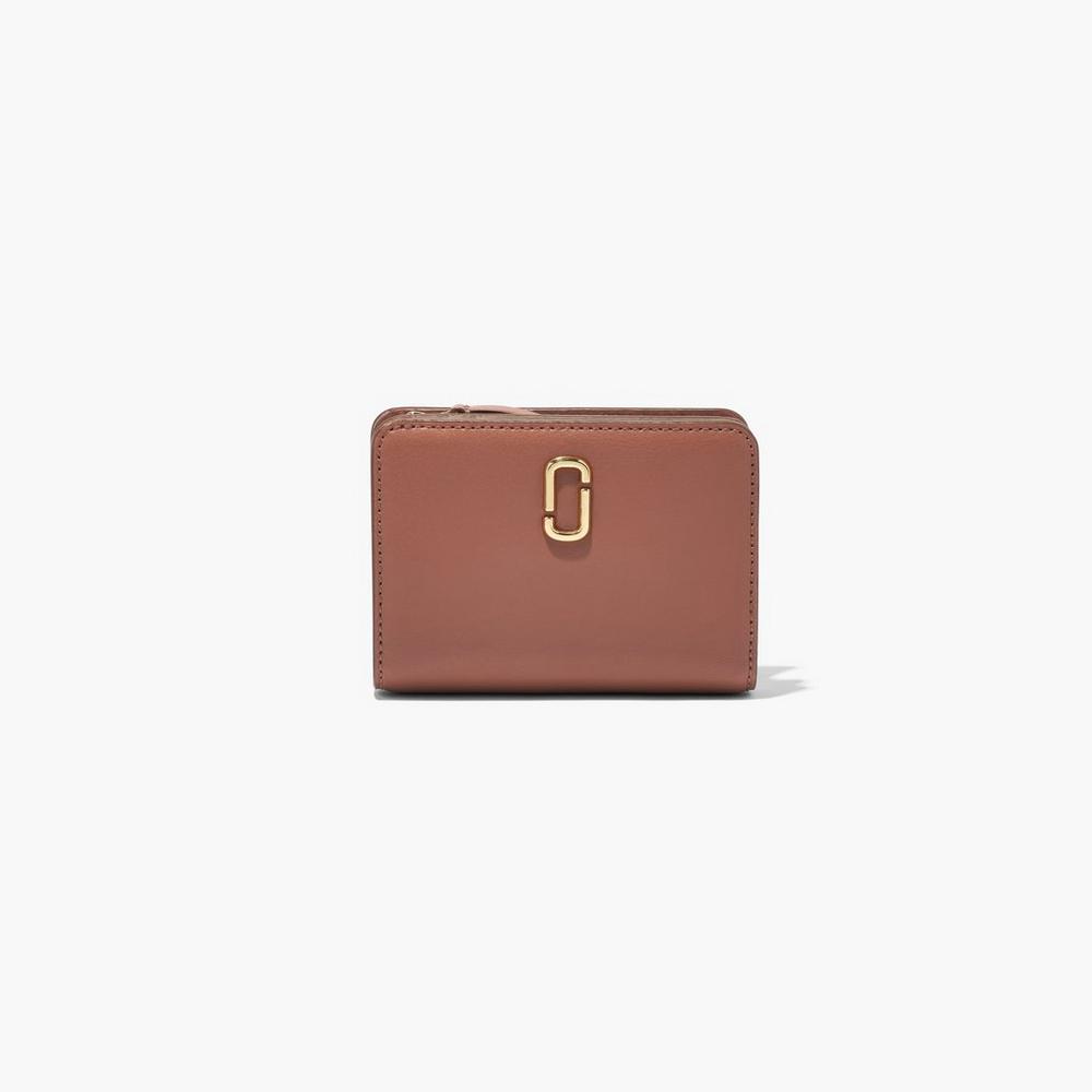 Carteras Pequeñas Marc Jacobs J Marc Mini Compact Mujer Marrom | 15873MQKU
