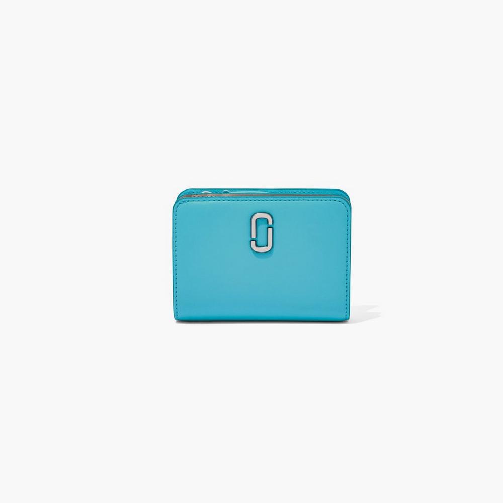Carteras Pequeñas Marc Jacobs J Marc Mini Compact Mujer Darkturquoise | 21654BXEH