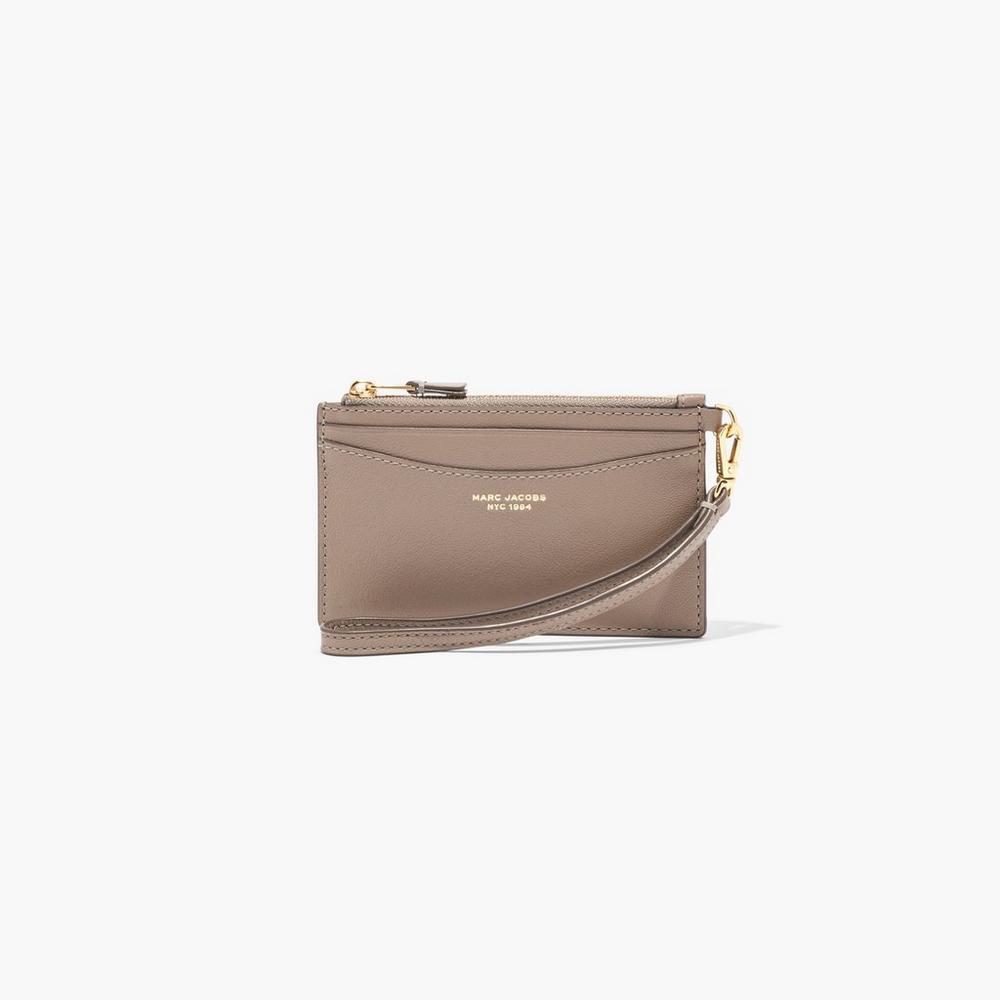 Carteras Pequeñas Marc Jacobs Slim 84 Top Zip Wristlet Mujer Marrom | 01376HTGI