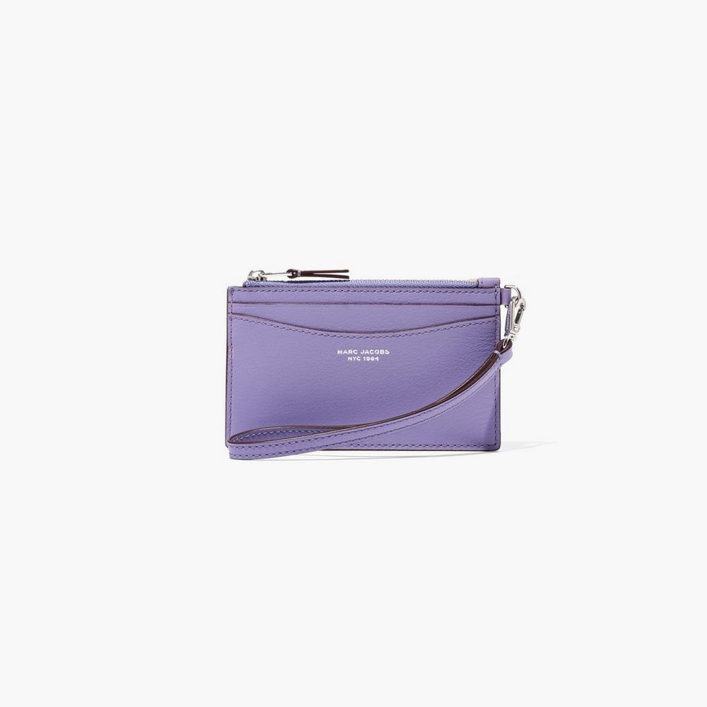 Carteras Pequeñas Marc Jacobs Slim 84 Top Zip Wristlet Mujer Morados | 21768JYMG