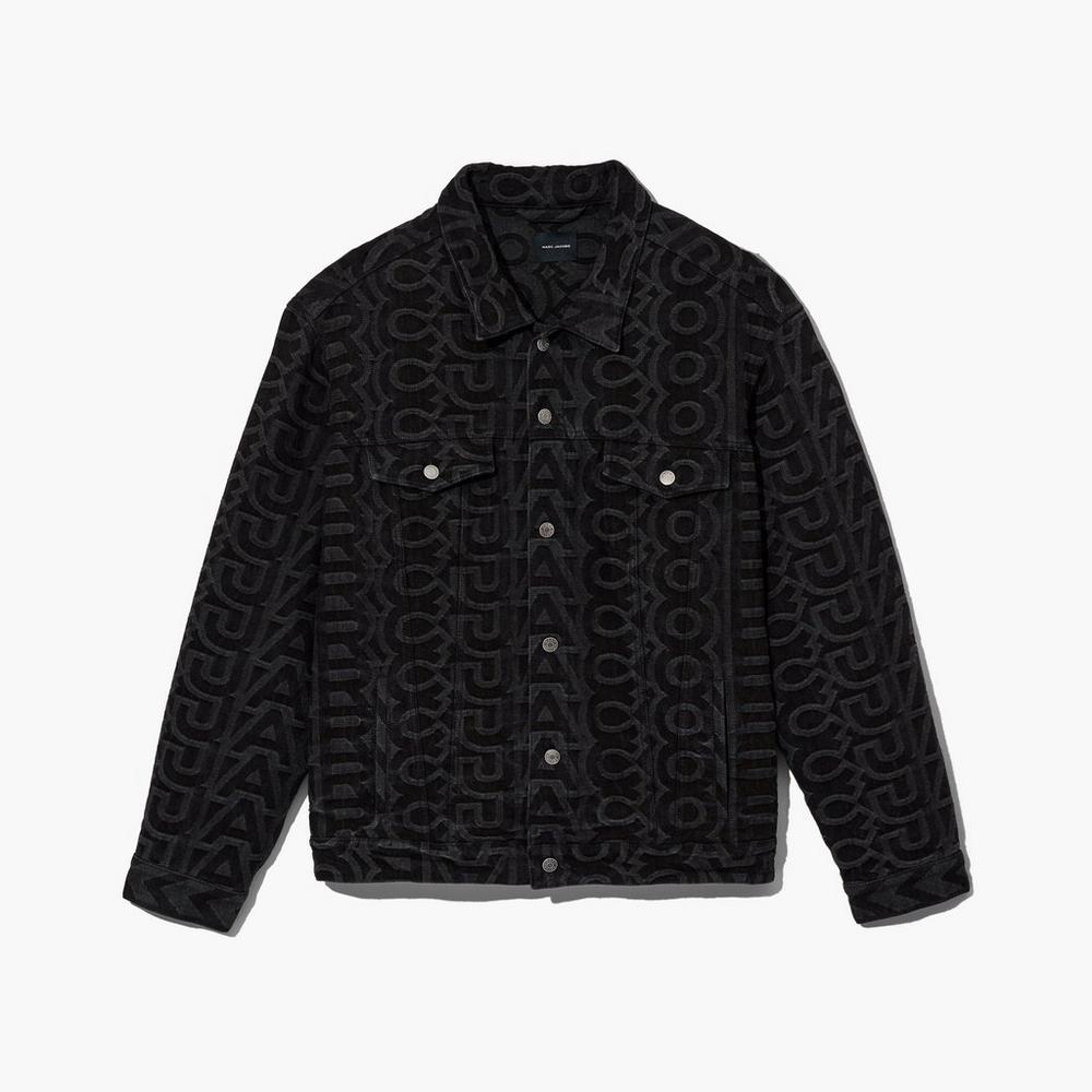 Chaquetas Marc Jacobs Monogram Denim Mujer Negros | 25709RJBQ