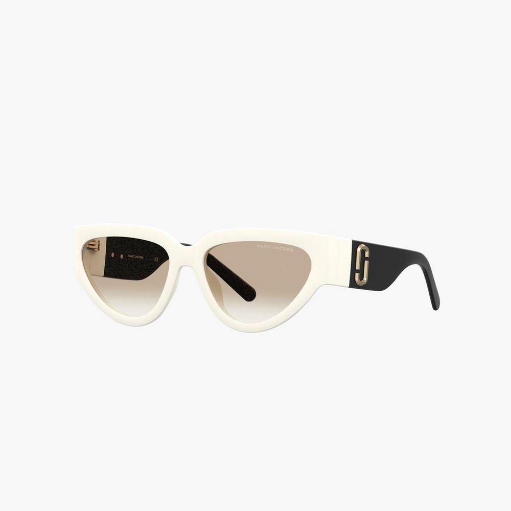 Lentes De Sol Marc Jacobs J Marc Cat Eye Mujer Blancos Negros | 40698FHRB
