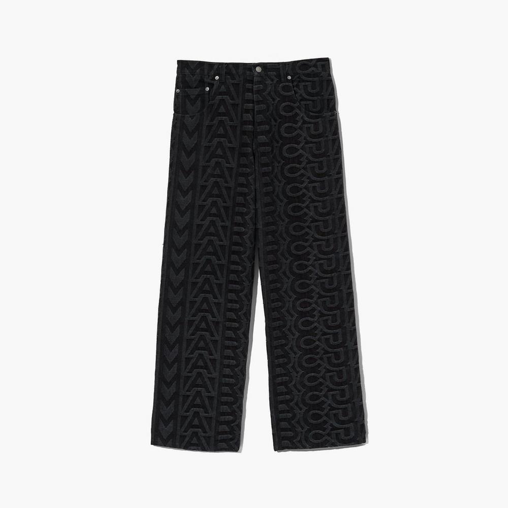 Pantalones Marc Jacobs Monogram Denim Mujer Negros | 81423IXDJ