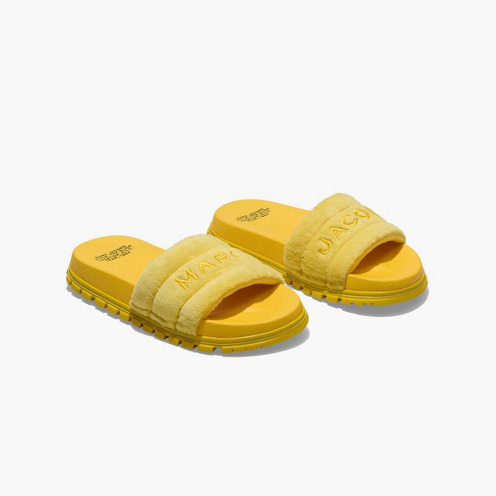 Slide Marc Jacobs Terry Mujer Amarillos | 09326DQGV