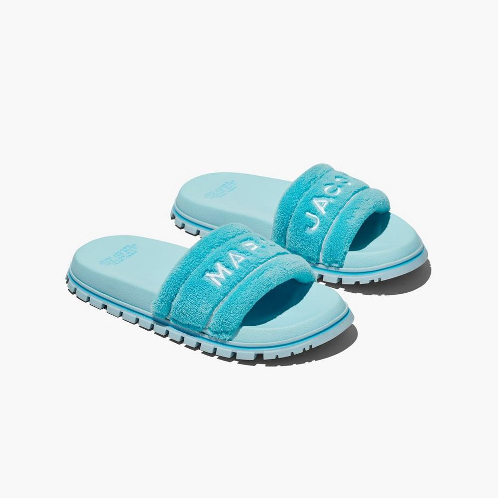 Slide Marc Jacobs Terry Mujer Darkturquoise | 03286HRET