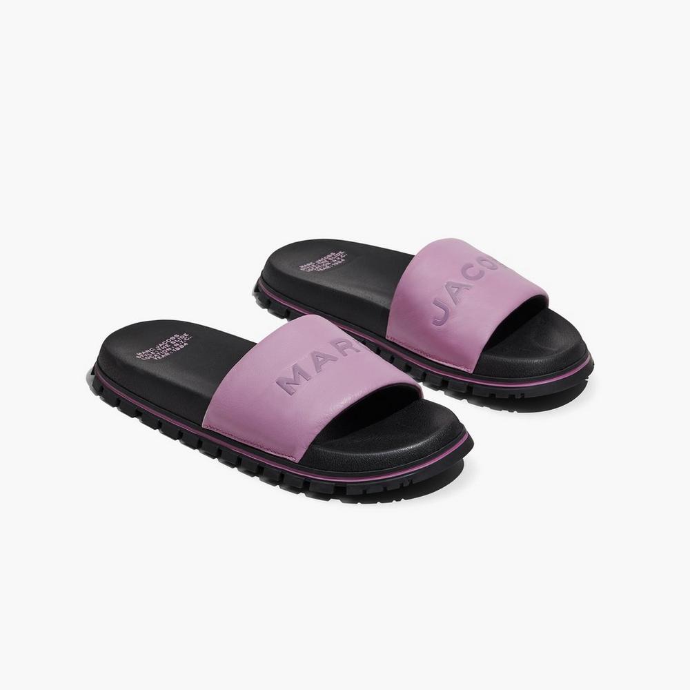 Slide Marc Jacobs The Mujer Morados Negros | 54138GDBS