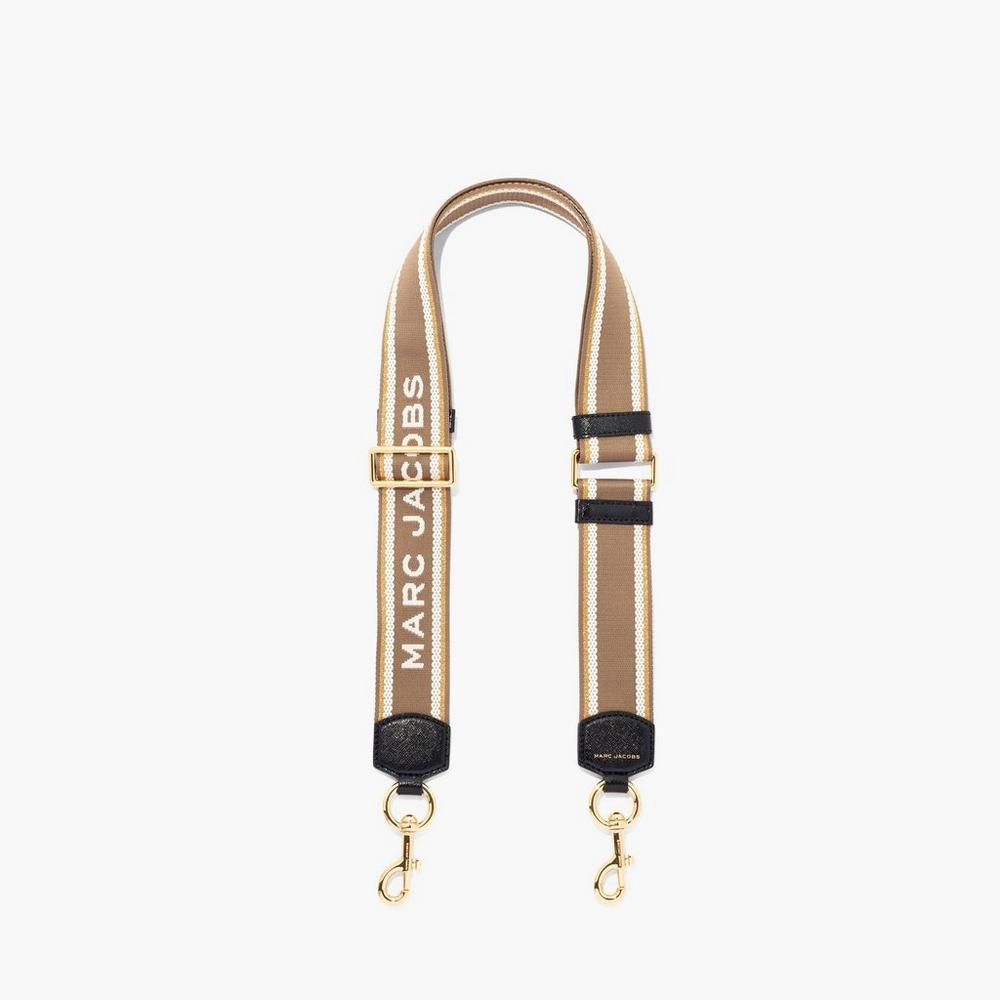 Strap Marc Jacobs Logo Webbing Mujer Beige | 48561TZYX