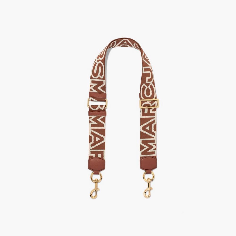 Strap Marc Jacobs Outline Logo Webbing Mujer Marrom Multicolor | 78312VWEO